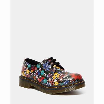 Dr Martens 1461 Floral - Viacfarebne Oxford Topanky Damske, D232SK